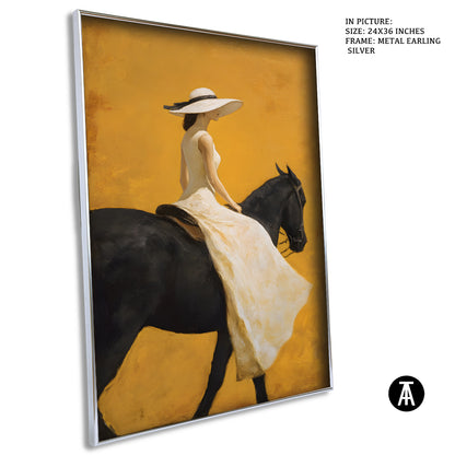 Sample Artwork in Earling Silver Metal Frame