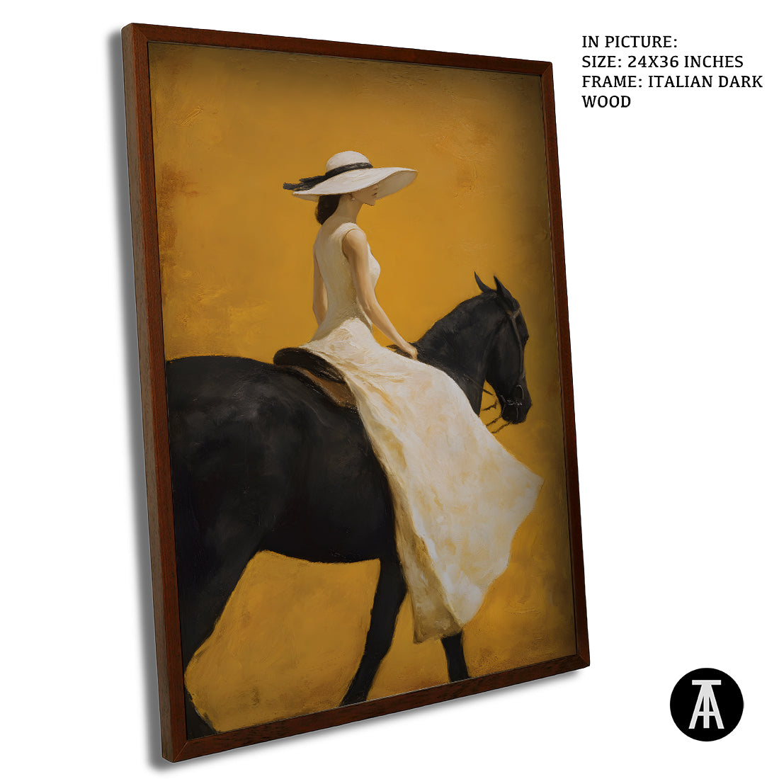 Sample Artwork in Italian Wood Framing Dark