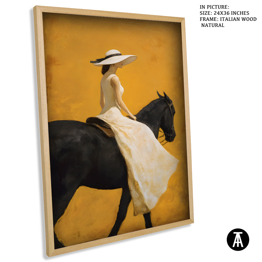Sample Artwork in Italian Wood Framing Natural