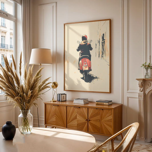 Minimalist Painting in a Lifestyle Setting