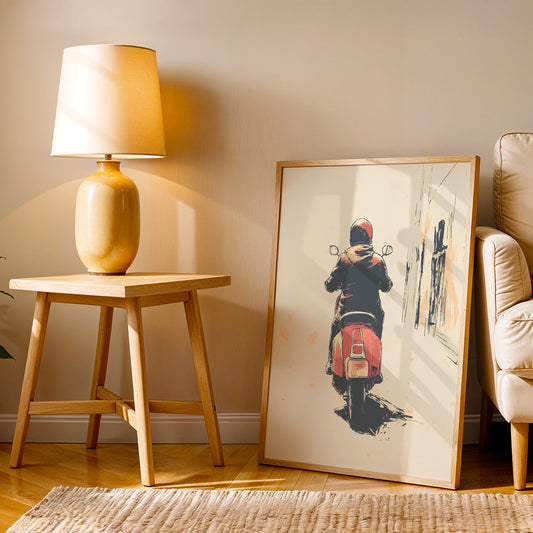 Minimalist Artwork in a Lifestyle Setting