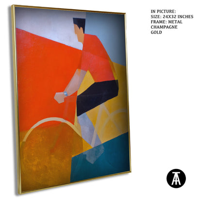 Artwork in Metal Champagne Gold Frame