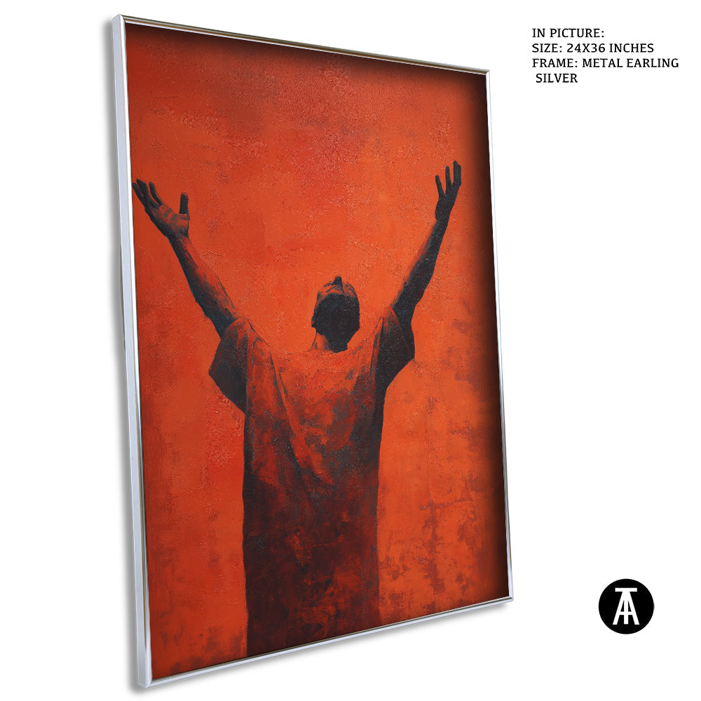 Artwork in Metal Earling Silver Frame