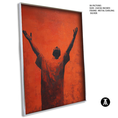 Artwork in Metal Earling Silver Frame