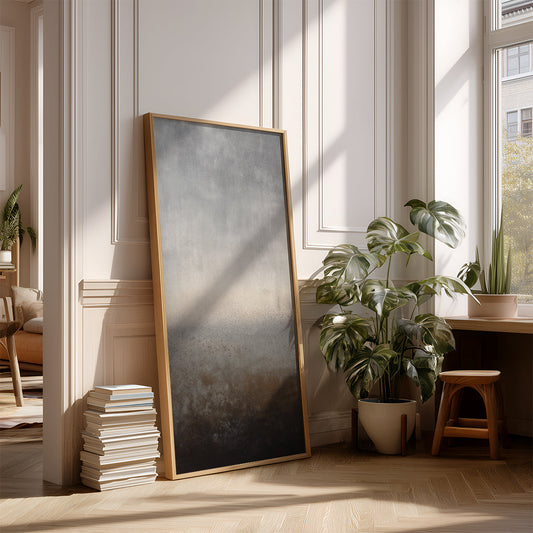 Panoramic Indian Painting in a Lifestyle Setting