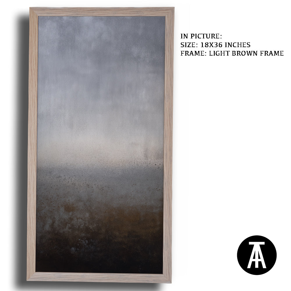 Artwork in Light Brown Frame