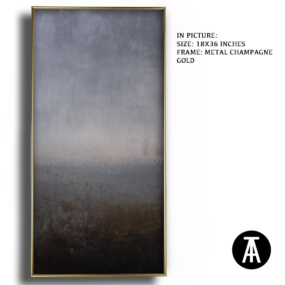 Artwork in Metal Champagne Gold Frame