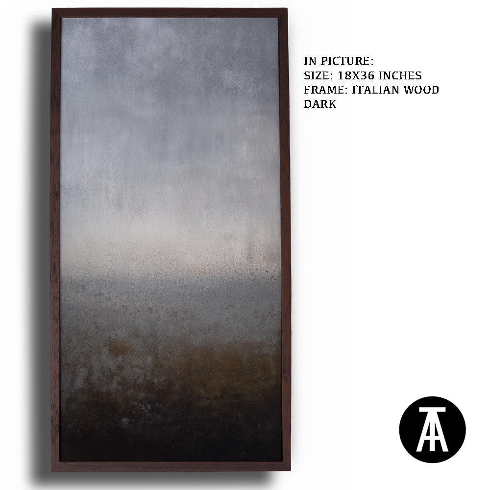 Artwork in Dark Wood Frame