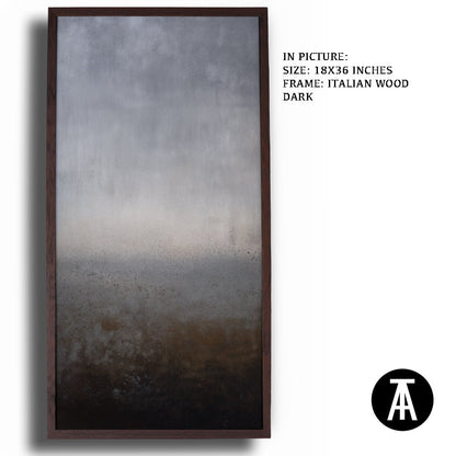 Artwork in Dark Wood Frame