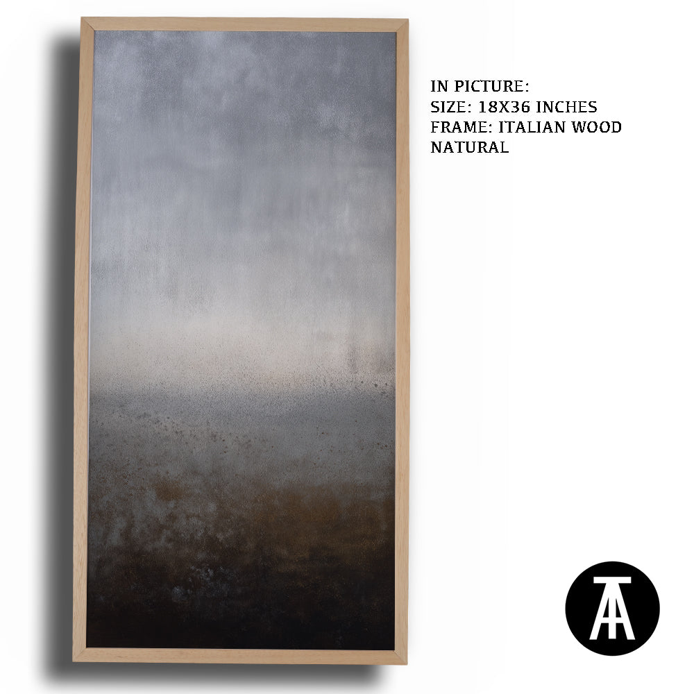 Artwork in Natural Wood Frame