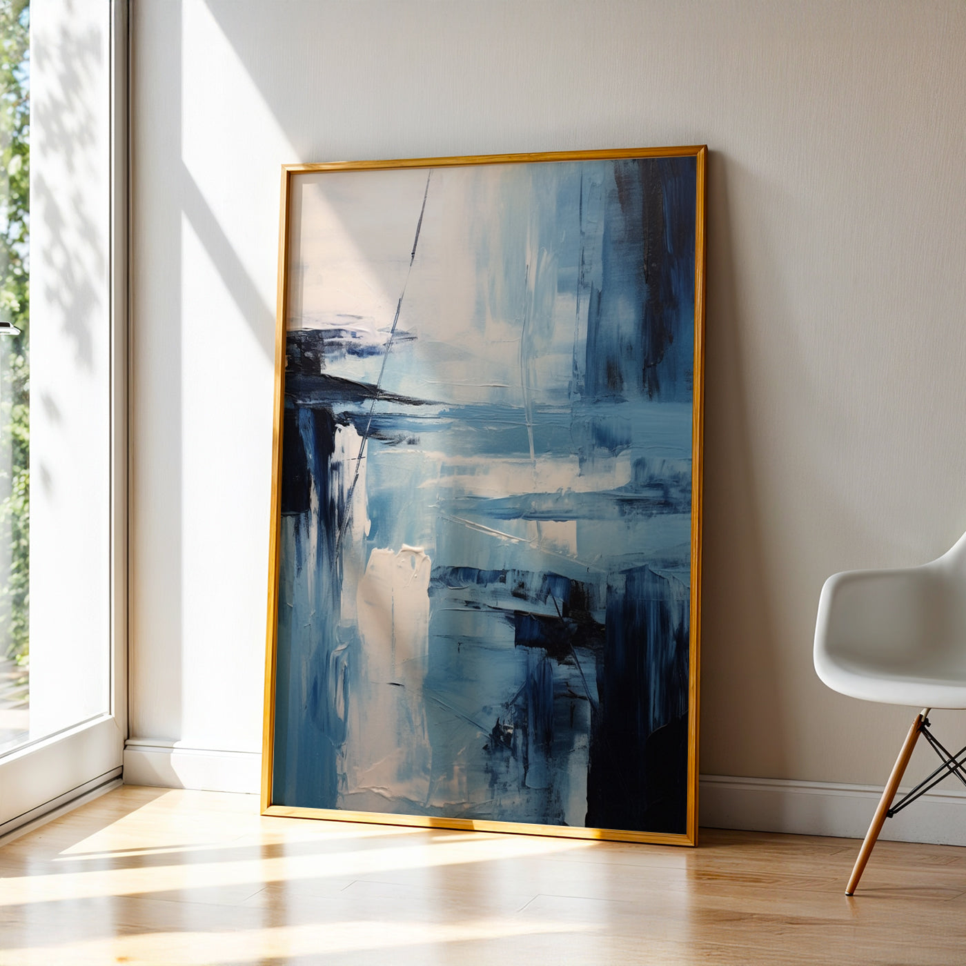 Abstract Painting in a Lifestyle Setting