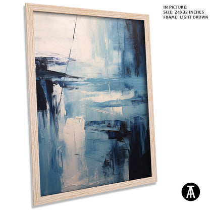 Artwork in Dark Brown Frame