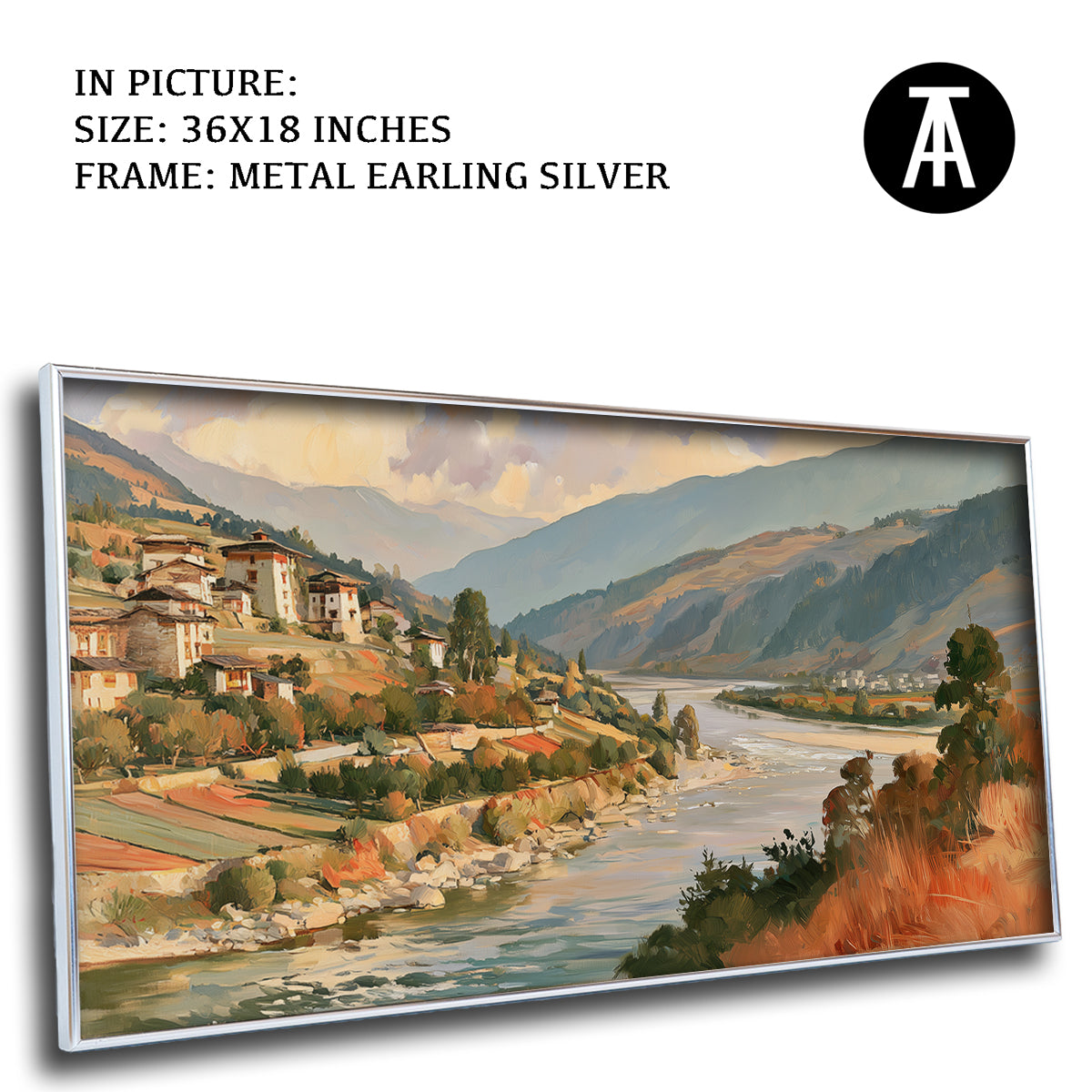 Artwork in Metal Earling Silver Frame