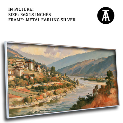 Artwork in Metal Earling Silver Frame