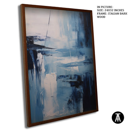 Artwork in Dark Wood Frame