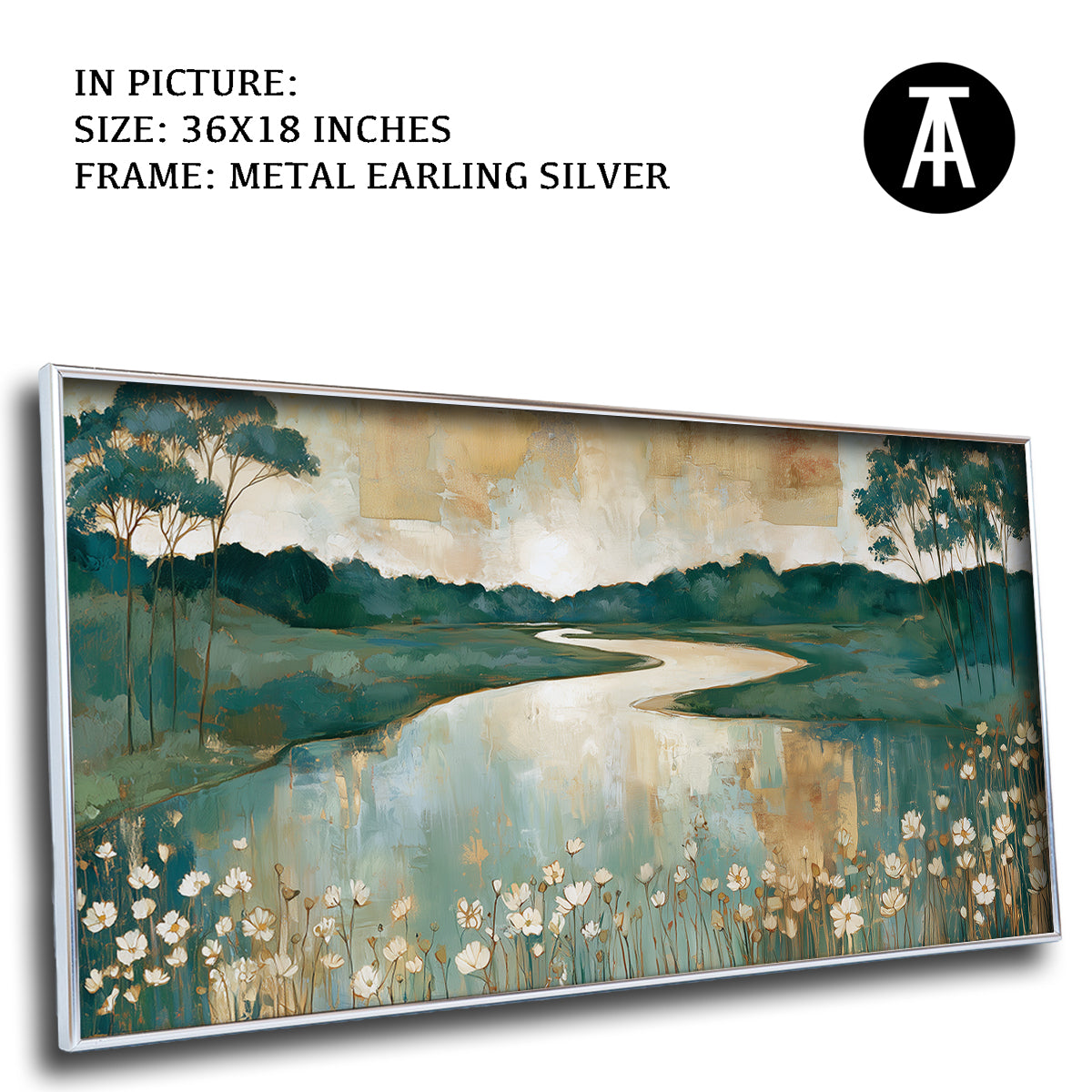 Artwork in Metal Earling Silver Frame