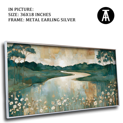 Artwork in Metal Earling Silver Frame