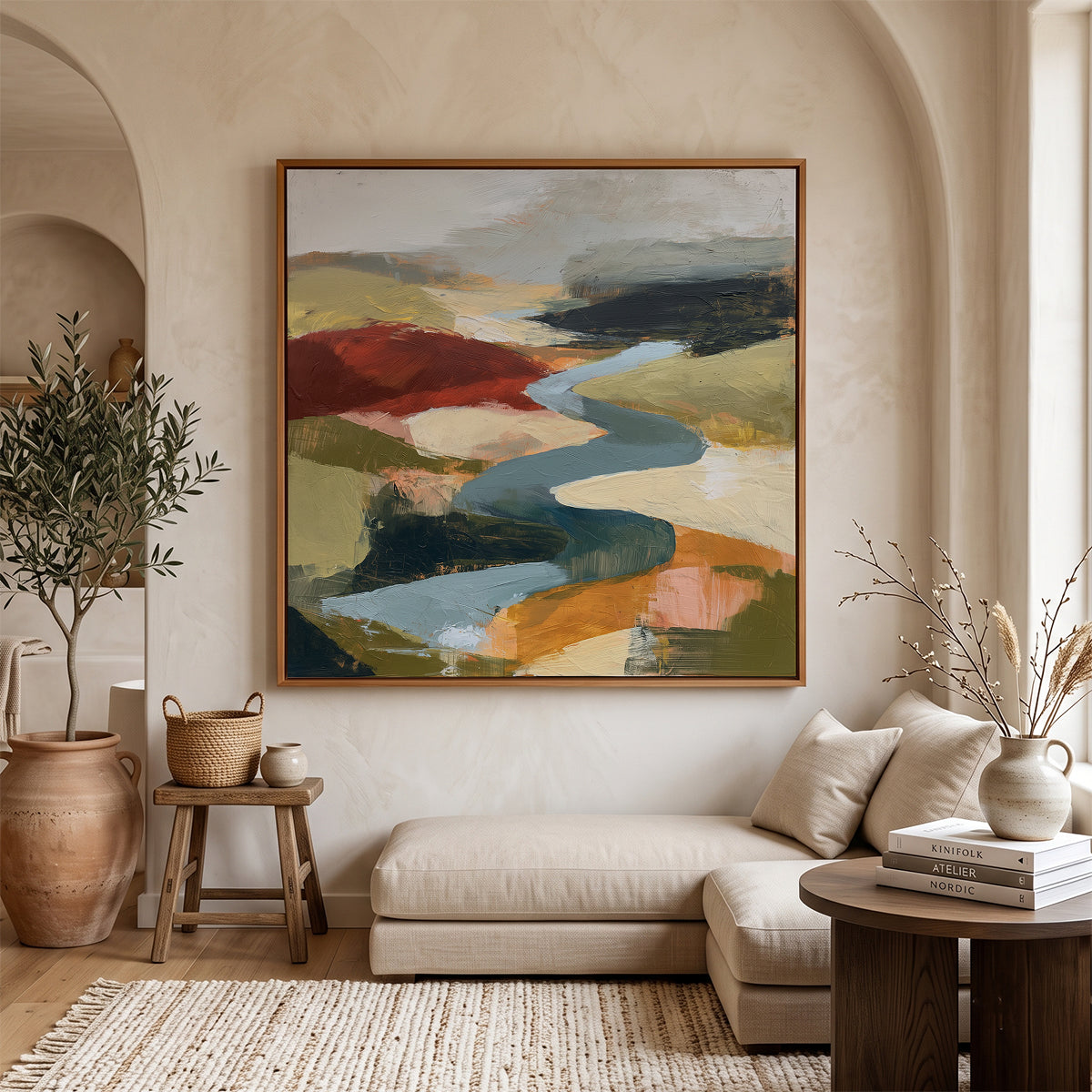 Abstract Art in a Lifestyle Setting