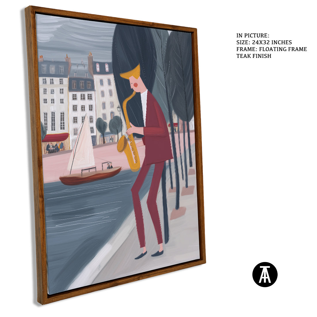 Sample Artwork in Floating Frame