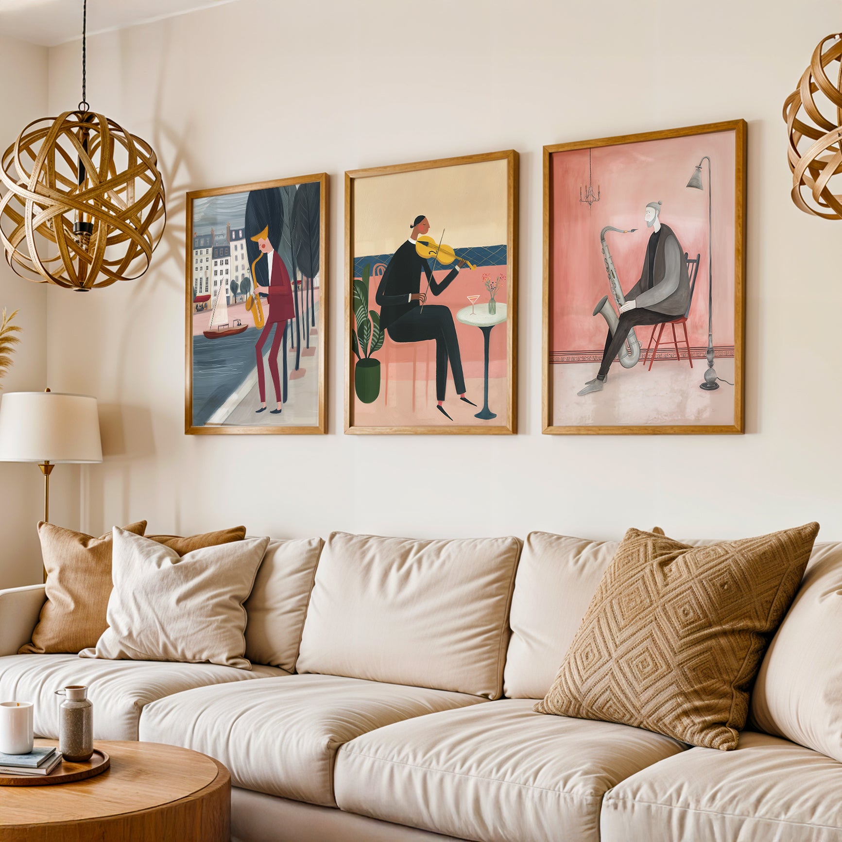 Gallery Wall Set in Lifestyle Setting