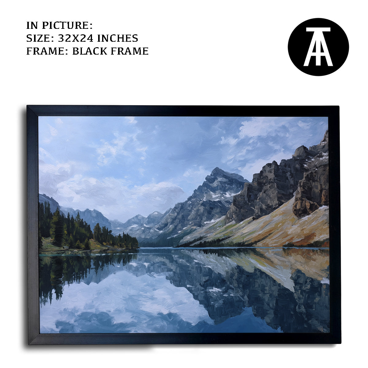 Artwork in Metal Earling Silver Frame