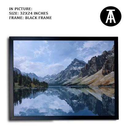 Artwork in Metal Earling Silver Frame