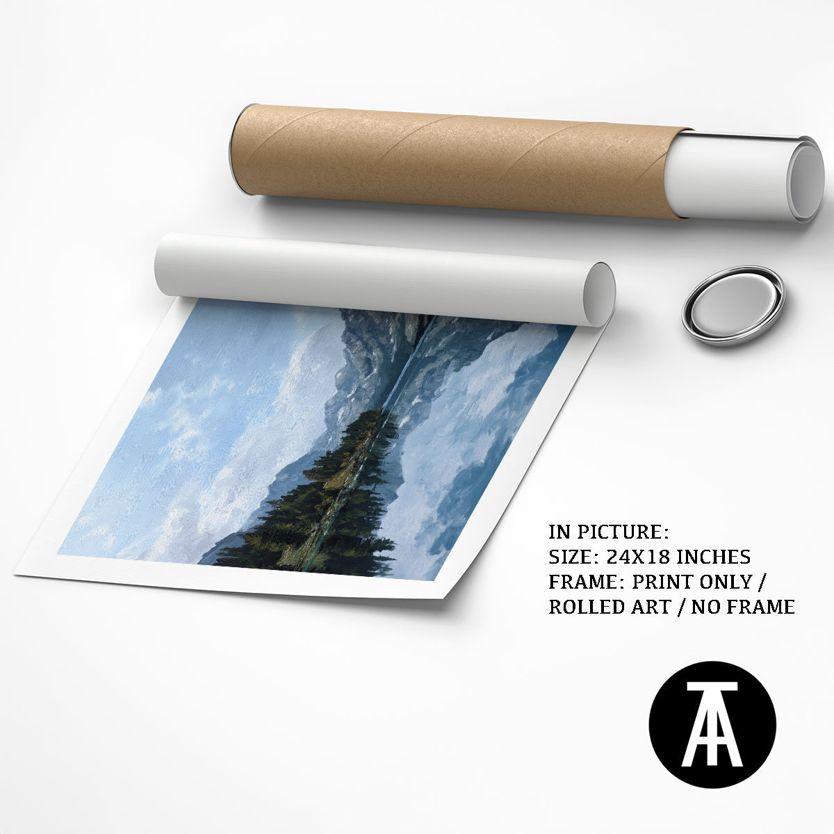 Artwork as Print Only or Rolled Art
