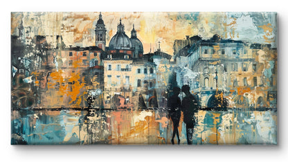 Romance In Rome by Pompidou Moderne | Painting for Living Room