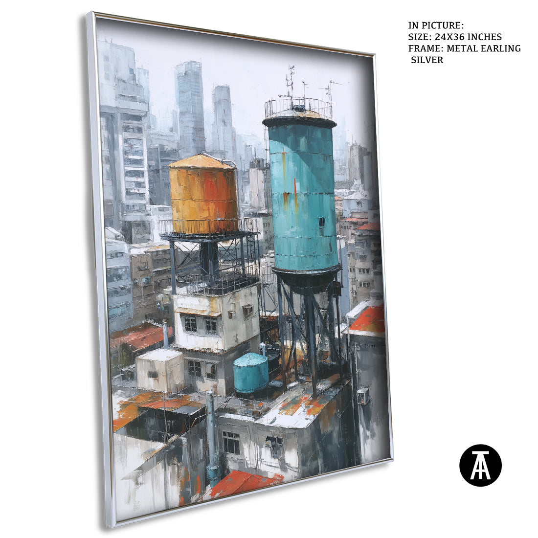 Artwork in Metal Earling Silver Frame