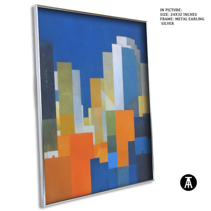 Artwork in Metal Earling Silver Frame