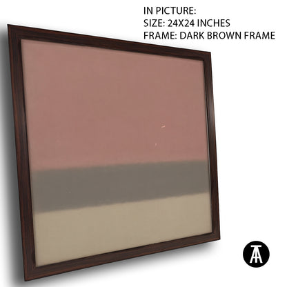 Artwork in Dark Brown Frame