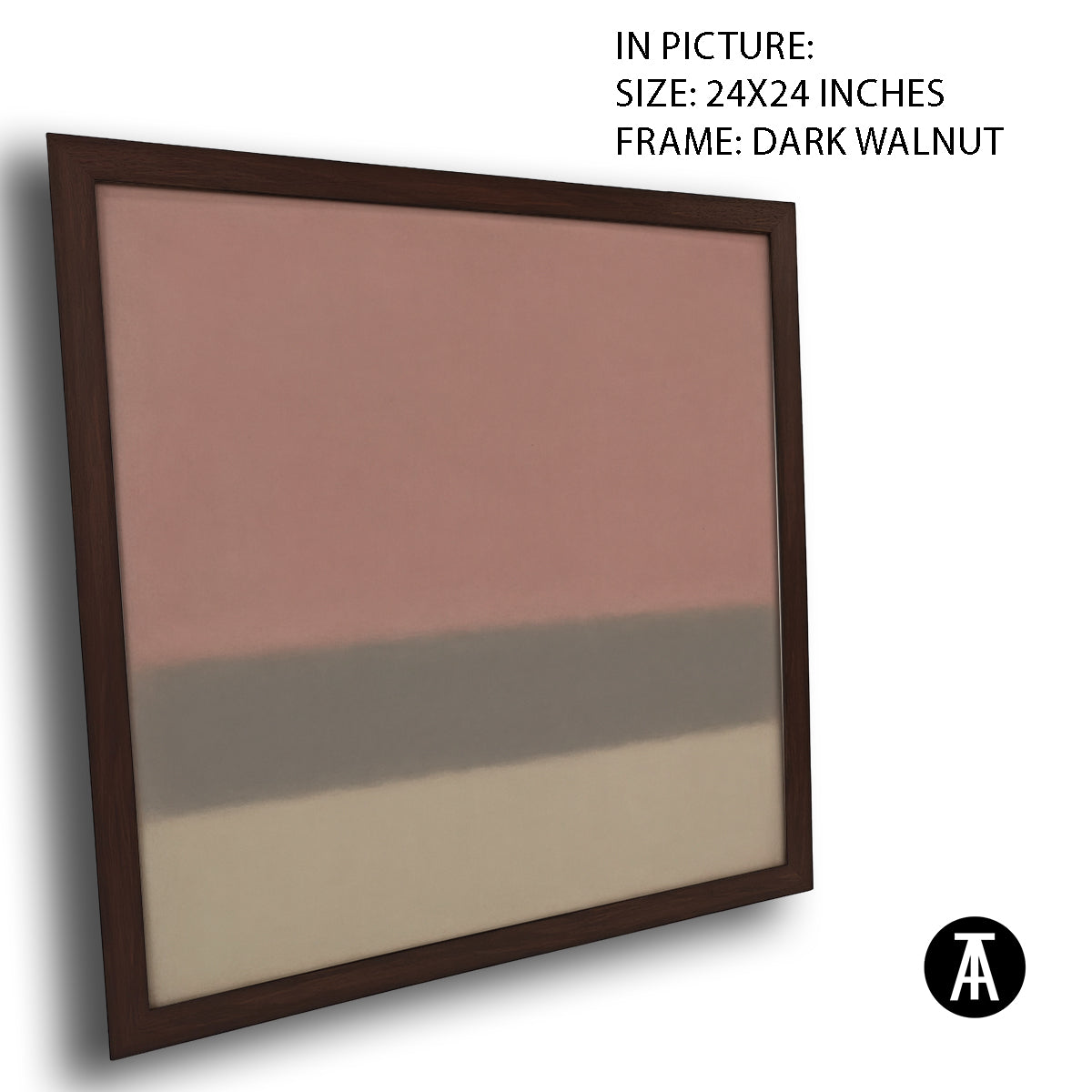Artwork in Dark Walnut Frame