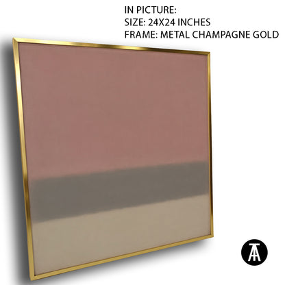 Artwork in Metal Champagne Gold Frame