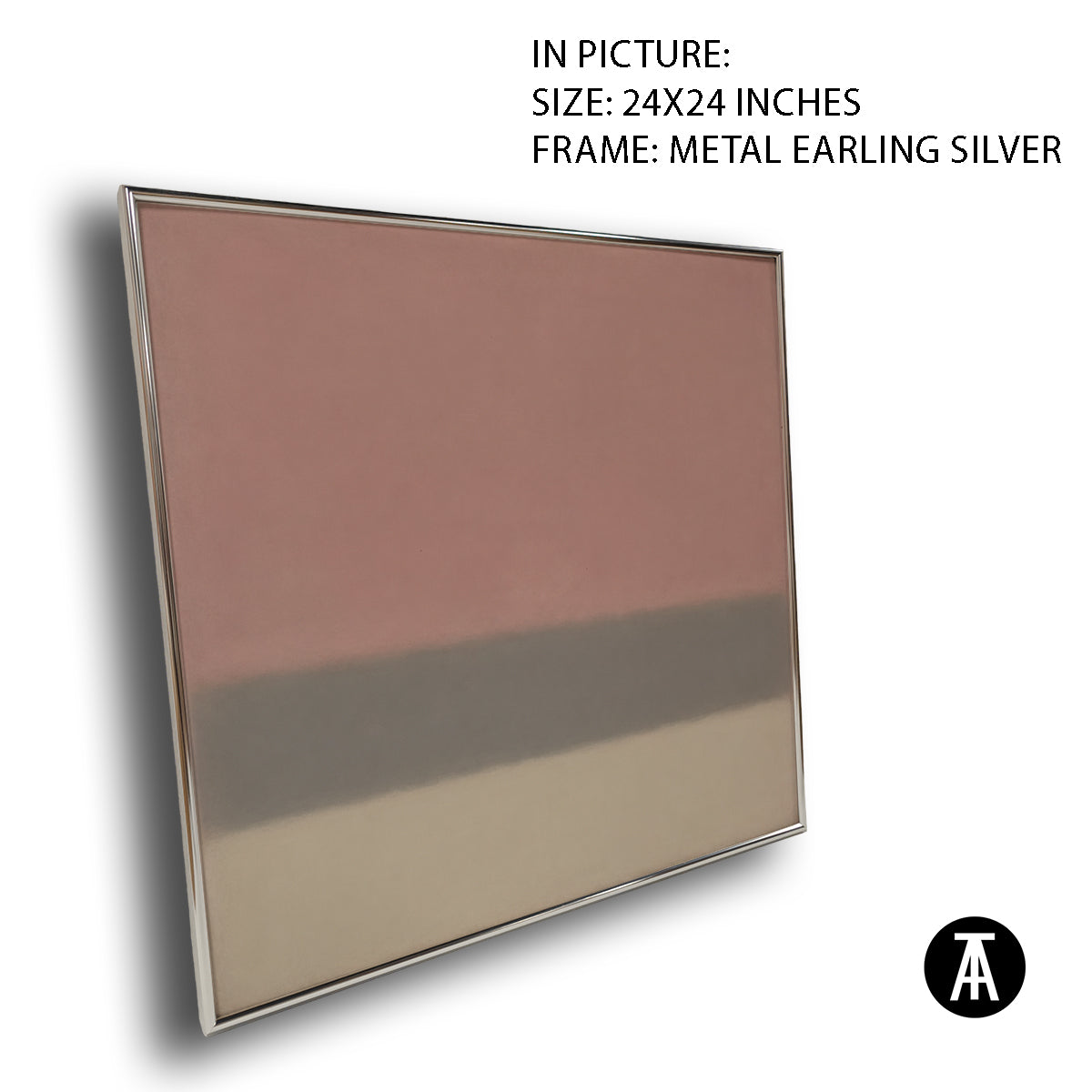 Artwork in Metal Earling Silver Frame