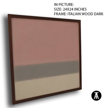 Artwork in Dark Wood Frame