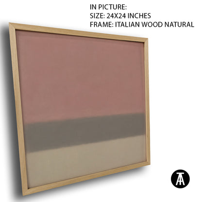 Artwork in Natural Wood Frame