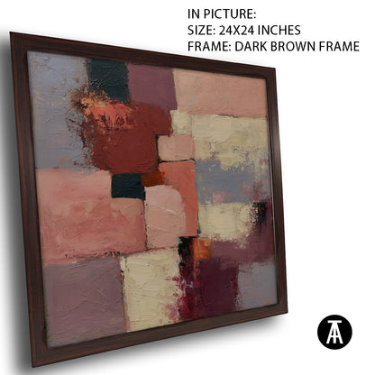 Artwork in Dark Brown Frame