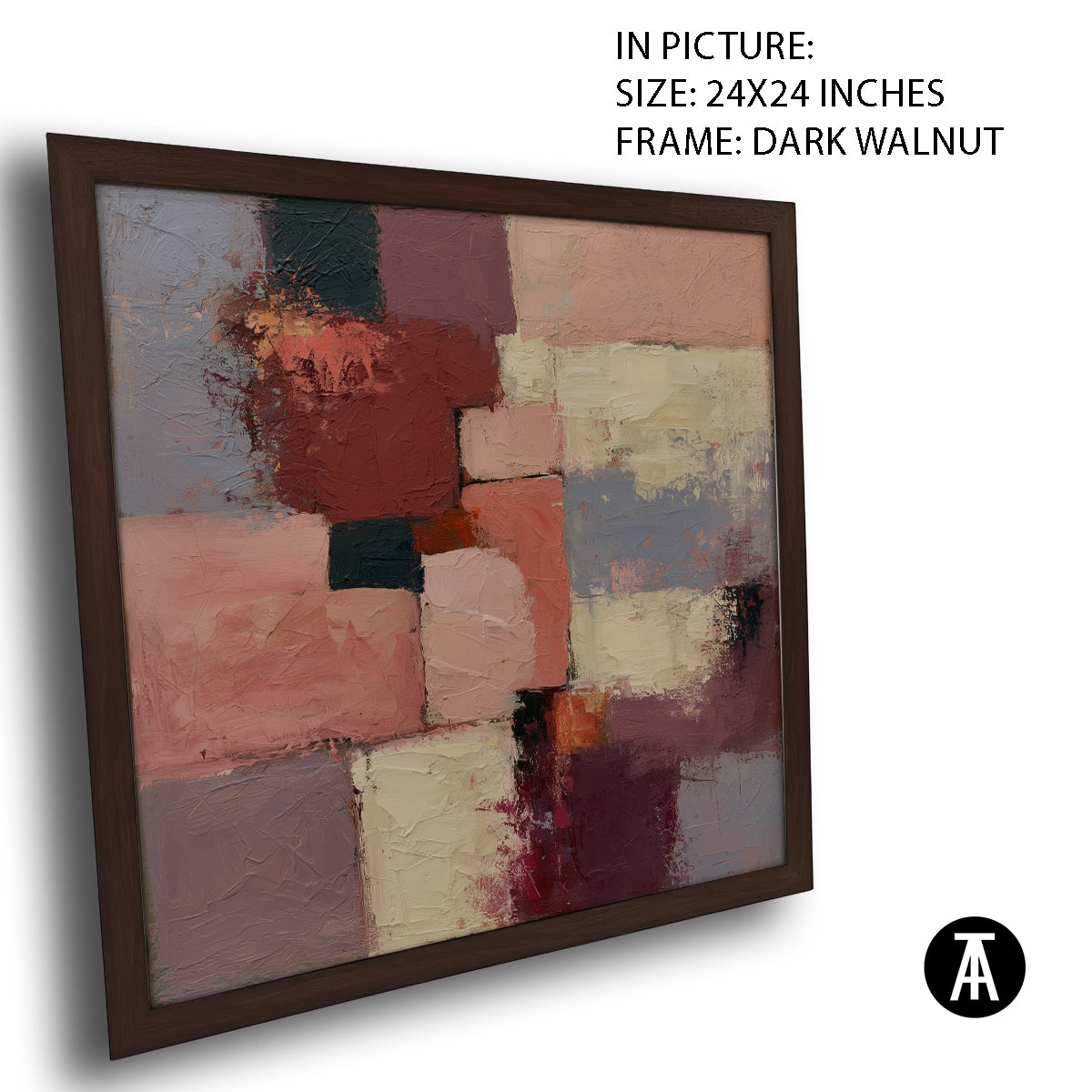 Artwork in Dark Walnut Frame