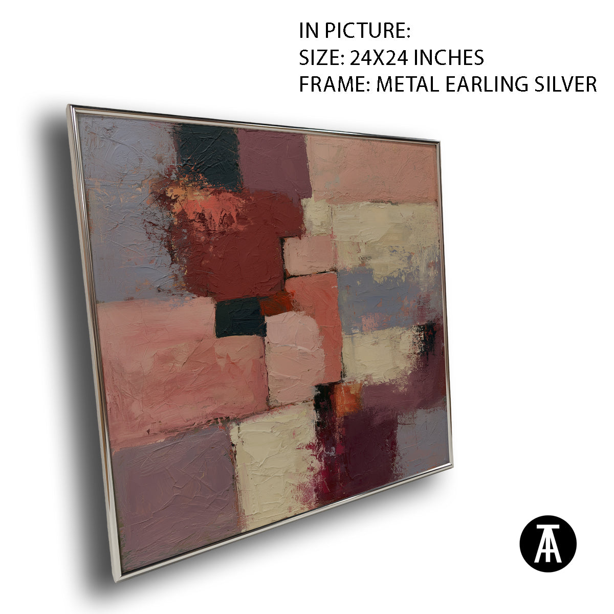 Artwork in Metal Earling Silver Frame
