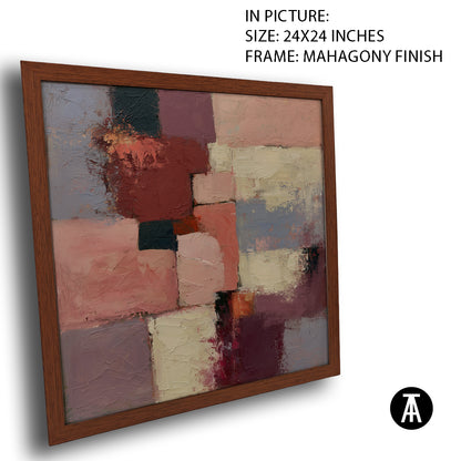 Artwork in Mahogany Finish Frame
