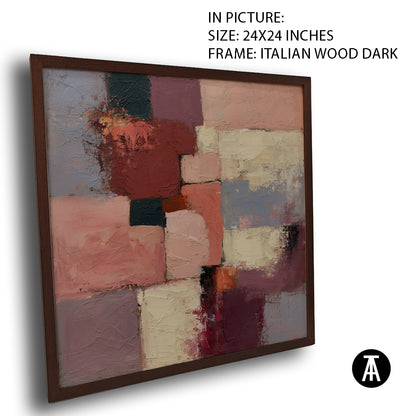 Artwork in Dark Wood Frame