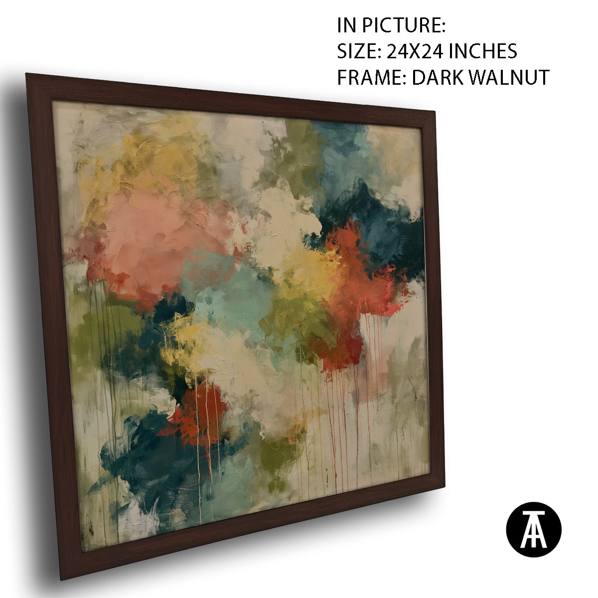 Artwork in Dark Walnut Frame