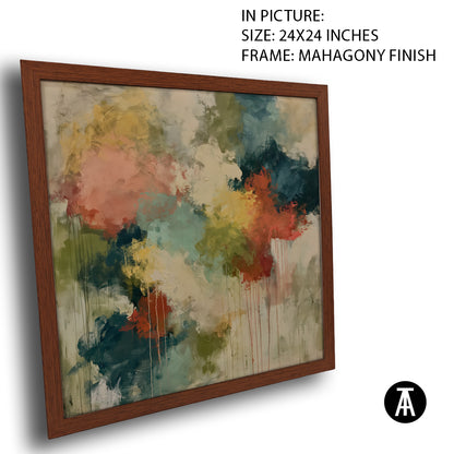 Artwork in Mahogany Finish Frame
