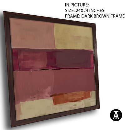 Artwork in Dark Brown Frame