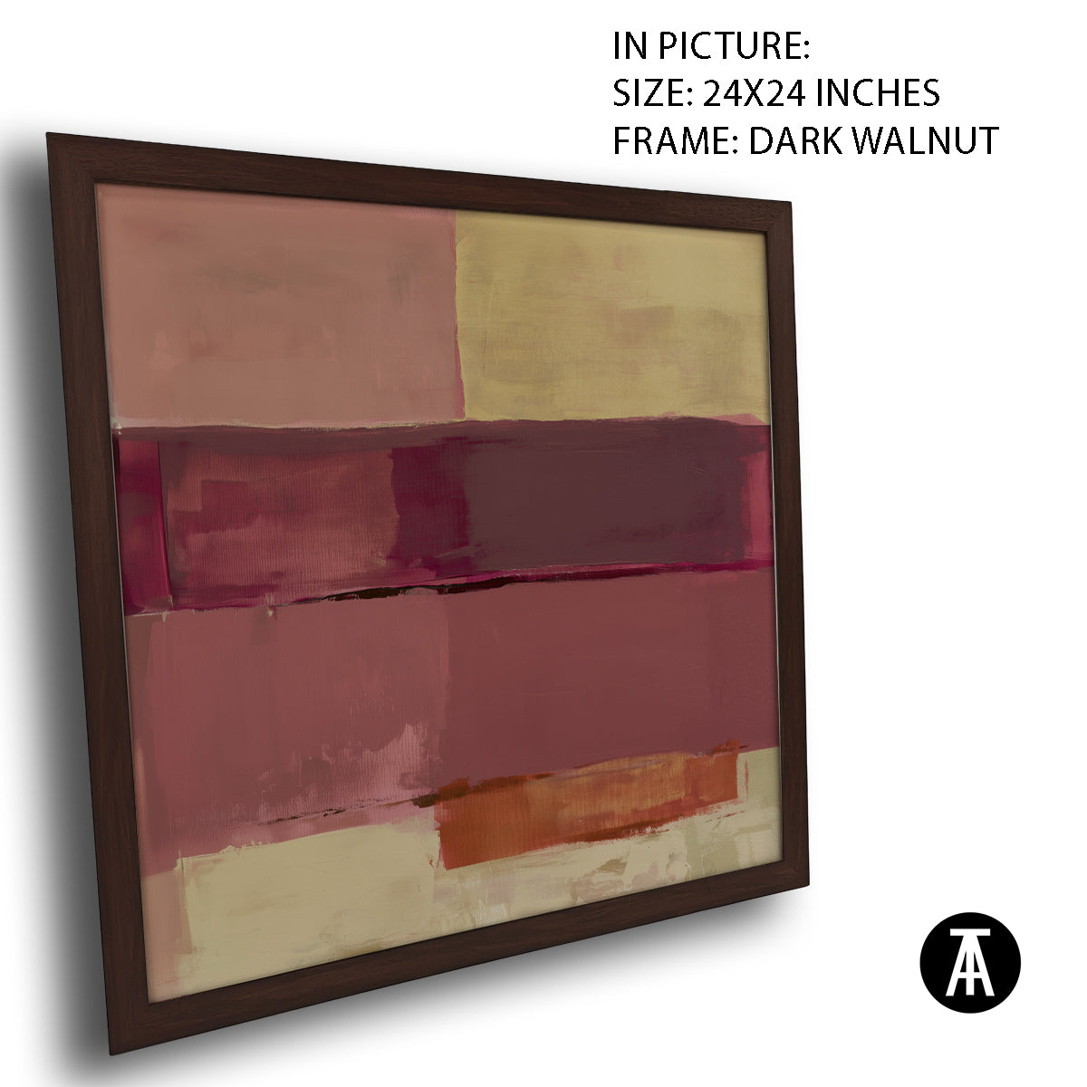 Artwork in Dark Walnut Frame