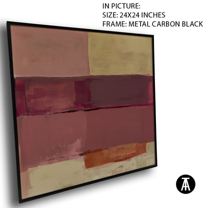 Artwork in Carbon Black Metal Frame