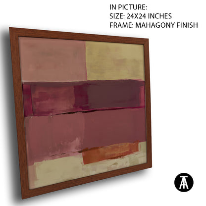 Artwork in Mahogany Finish Frame