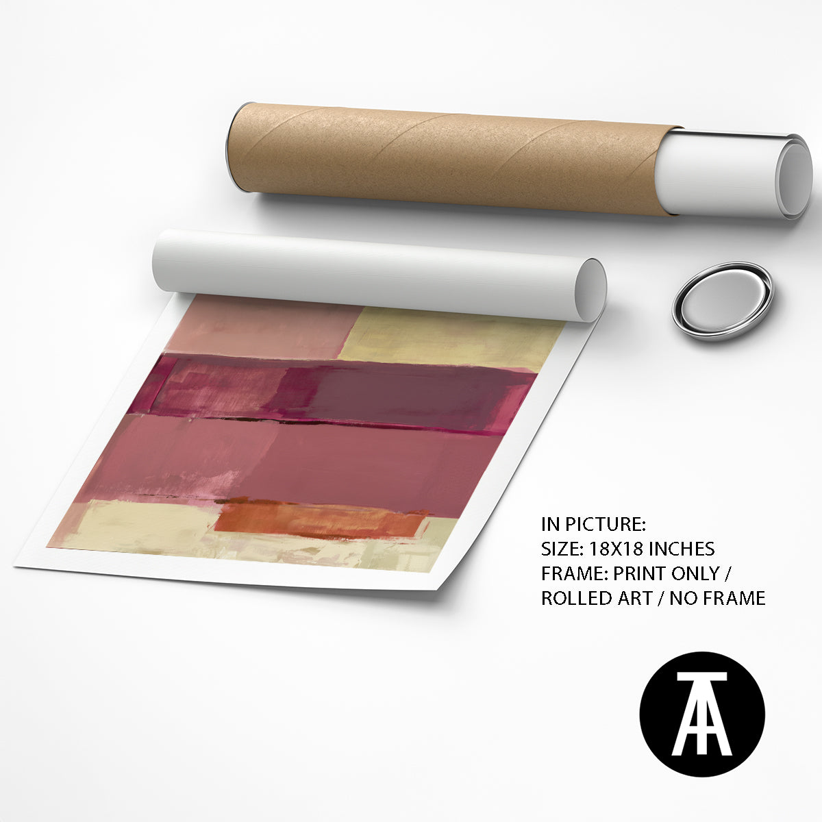 Artwork as Print Only / Rolled Art