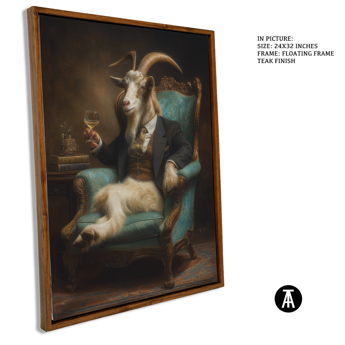 Sample Artwork in Floating Frame