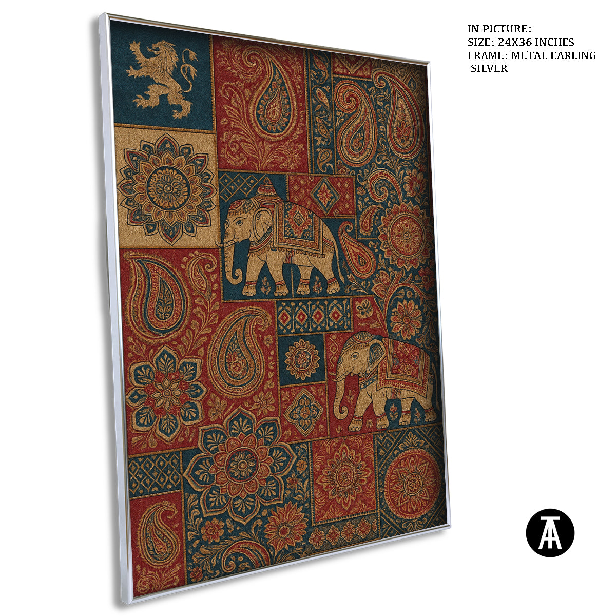 Artwork in Metal Earling Silver Frame